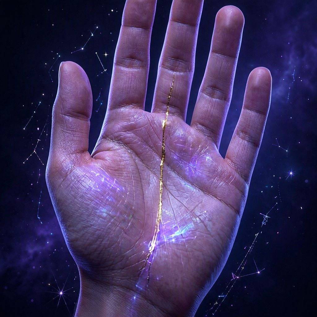 The Fate Line on the palm