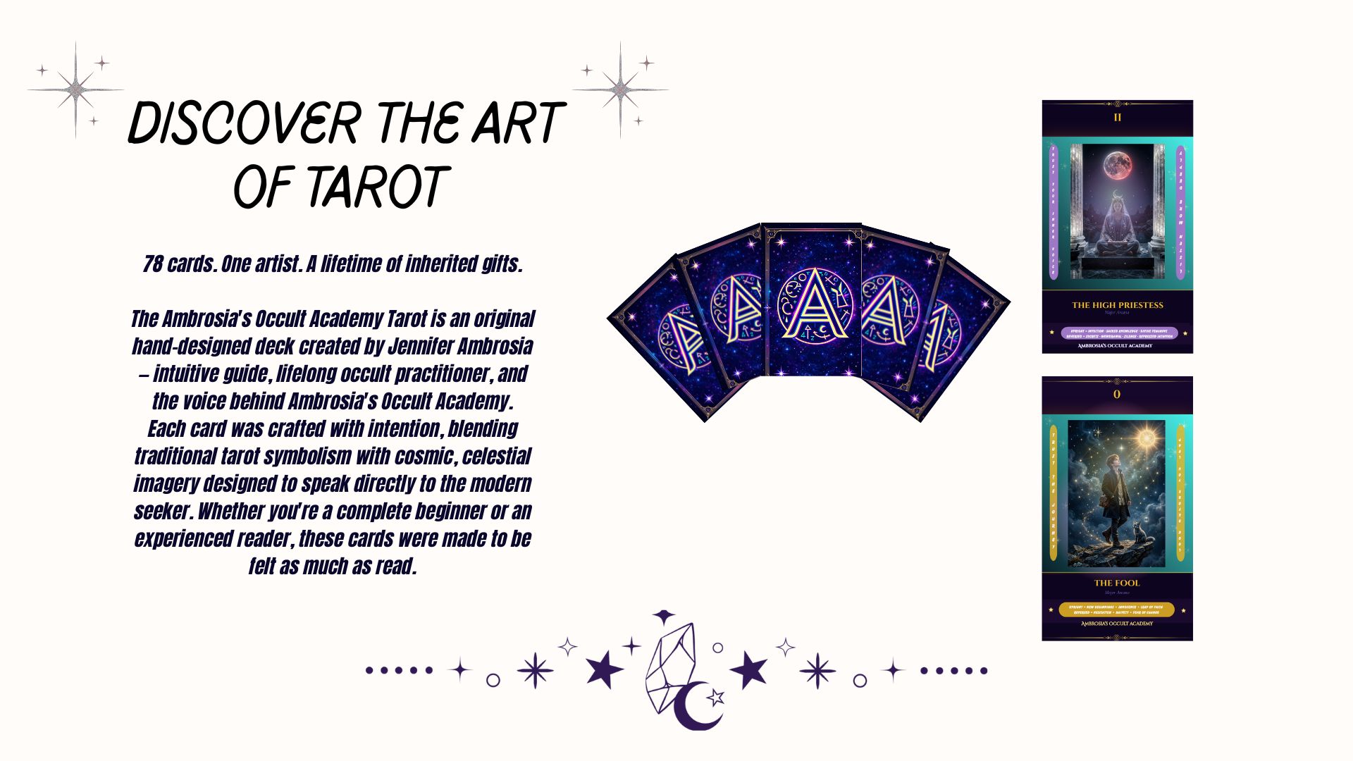 Ambrosia's Occult Academy Tarot Deck cover